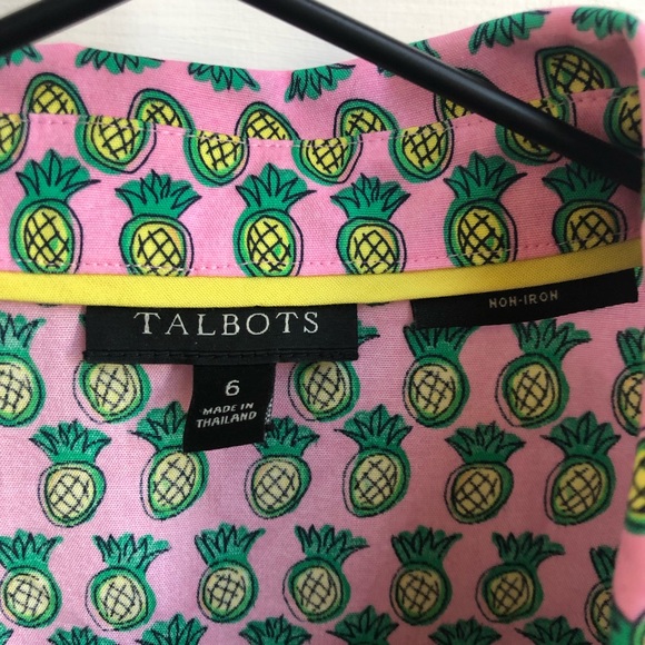 Talbots pineapple top - Picture 4 of 5